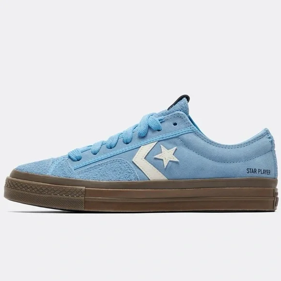 Converse Star Player 76 Suede Low 'Light Blue'sz 10.5, 11